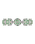 Damasco Bracelet in 18kt White Gold and Emeralds