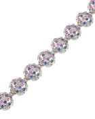 Damasco Bracelet in 18kt White Gold and Sapphires