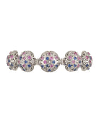 Damasco Bracelet in 18kt White Gold and Sapphires