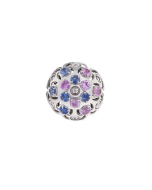 Damasco Earrings in 18kt White Gold and Sapphires