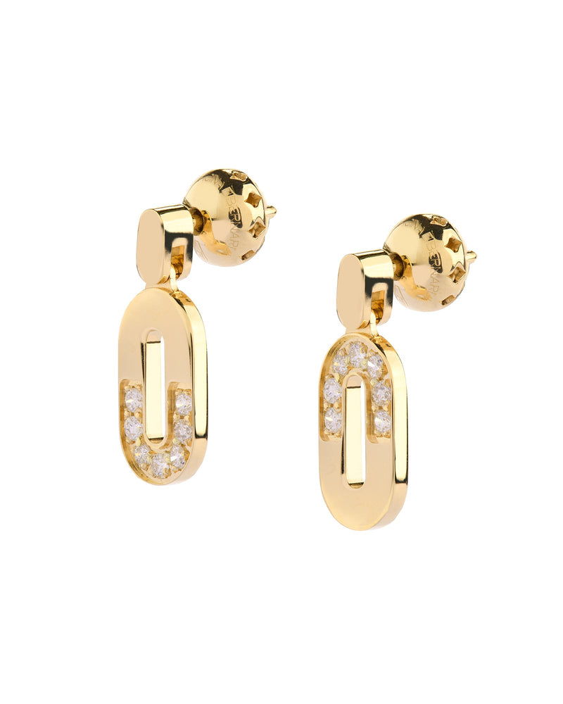 Goddess Earrings in 18kt Gold and Diamonds