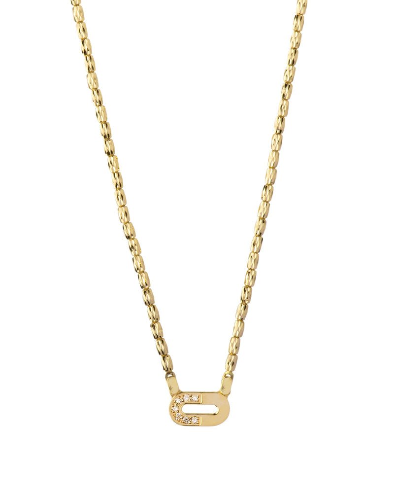 Goddess Necklace in 18kt Gold and Diamonds