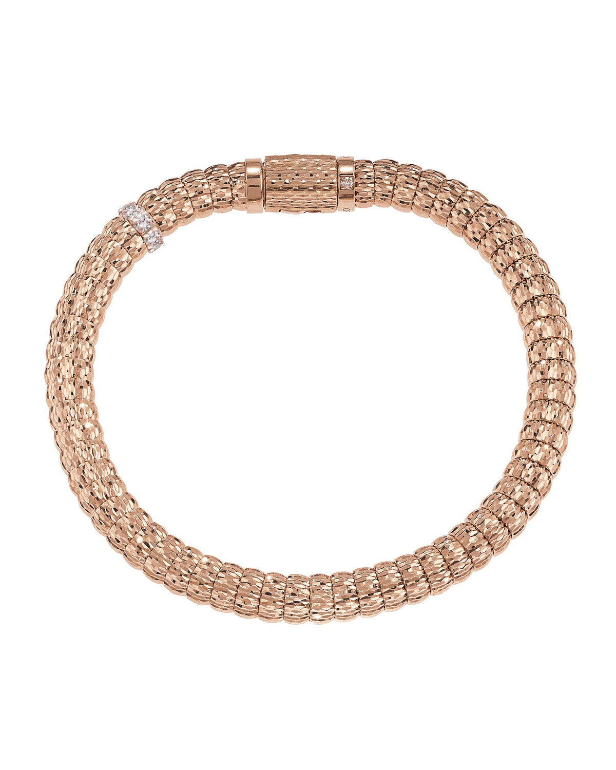 Enigma Bracelet in 18kt Rose Gold and Diamonds