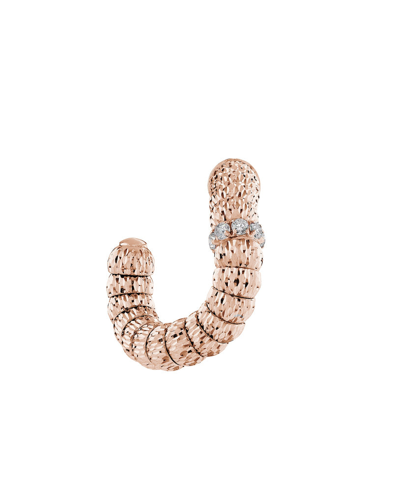 Enigma Hoop Earrings in 18kt Rose Gold and Diamonds