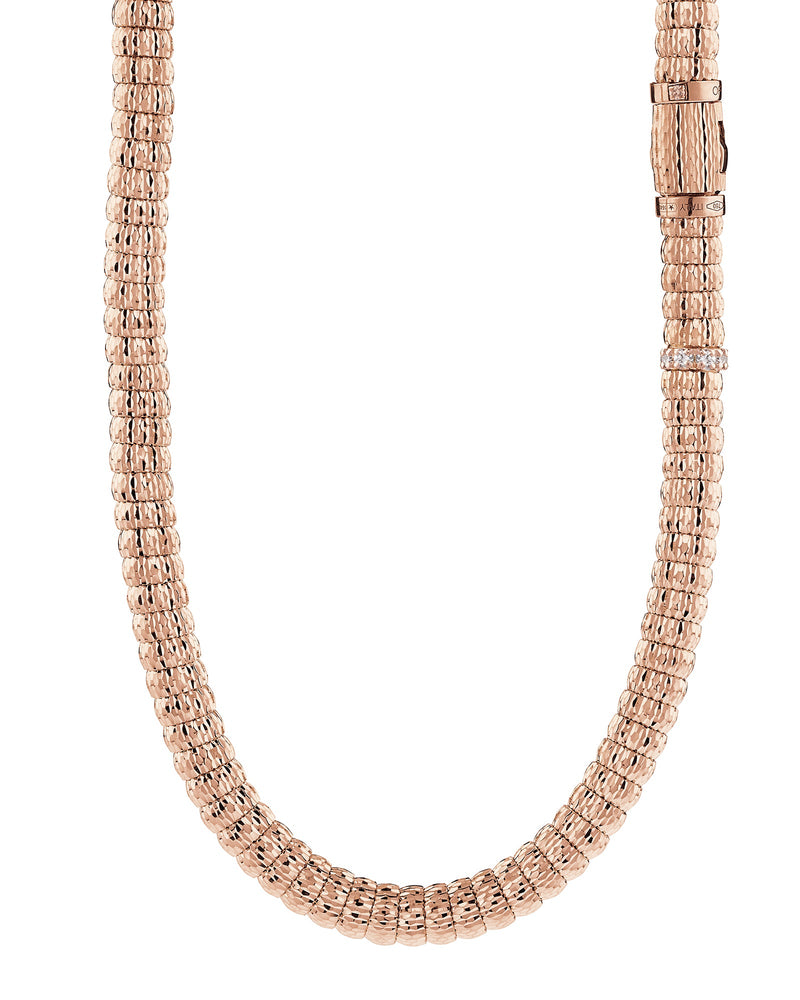 Enigma Necklace in 18kt Rose Gold and Diamonds