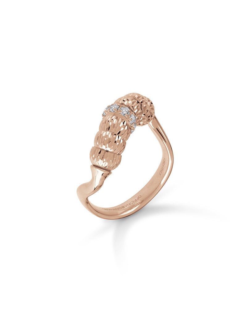 Enigma Ring in 18kt Rose Gold and Diamonds