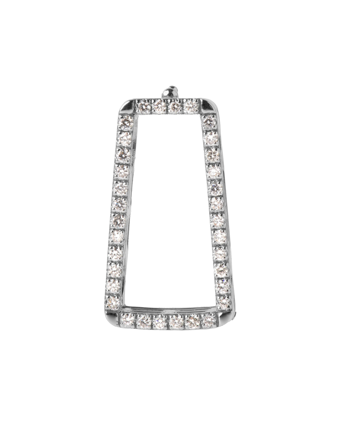 Enigma Clip in 18kt White Gold and Diamonds