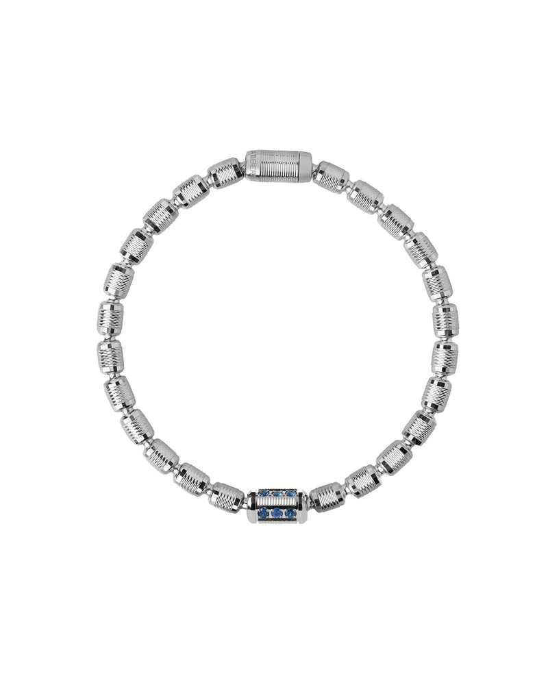 Lumen AC Bracelet in 18kt White Gold and Sapphires