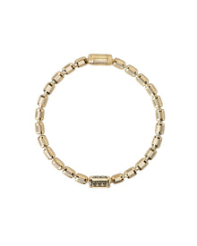 Lumen AC Bracelet in 18kt Gold and Black Diamonds