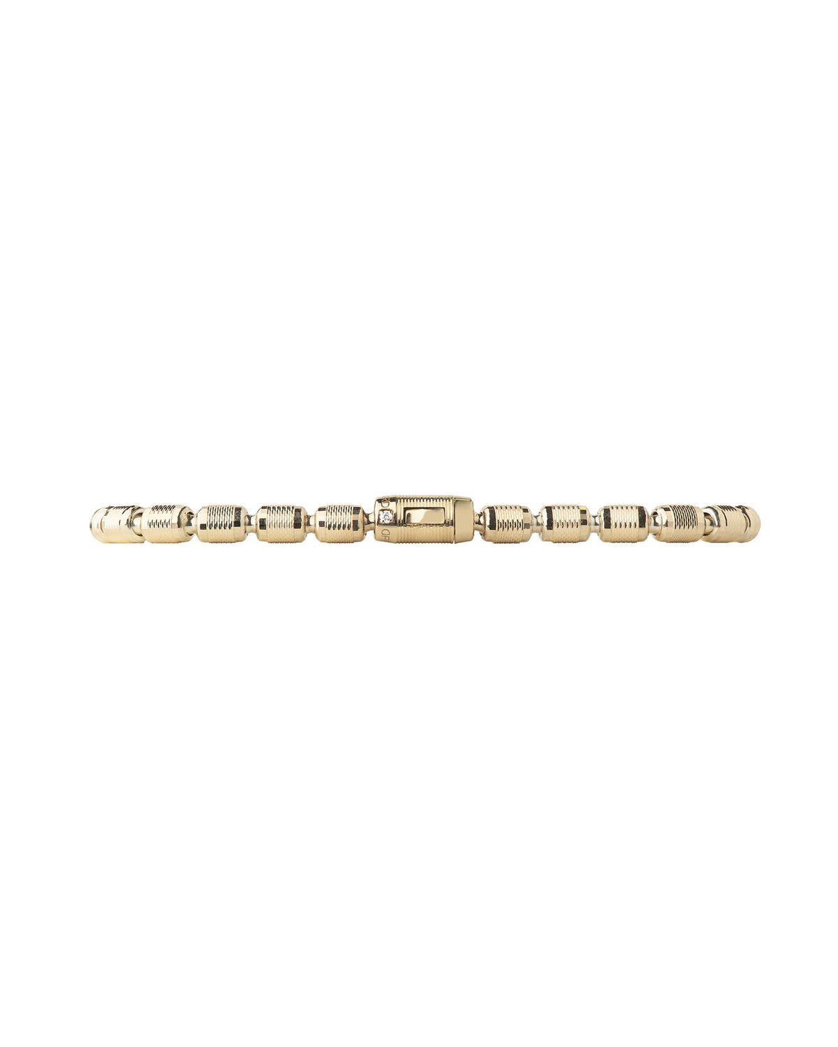 Lumen AC Bracelet in 18kt Gold and Black Diamonds