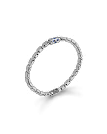 Lumen DC Bracelet in 18kt White Gold and Sapphires