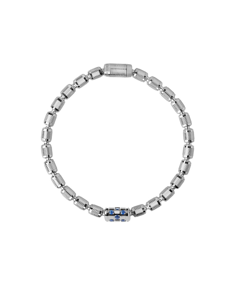 Lumen DC Bracelet in 18kt White Gold and Sapphires