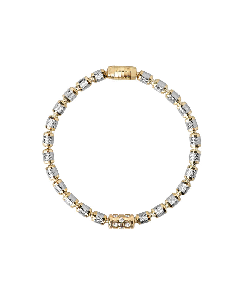 Lumen DC Bracelet in 18kt Yellow and White Gold with Diamonds