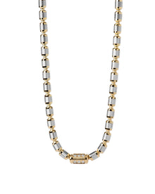 Lumen AC Necklace in 18kt Yellow and White Gold with Diamonds