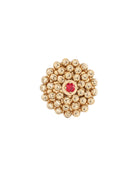 Mimosa Earrings in 18kt Gold and Rubies