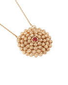 Mimosa Medium Necklace in 18kt Gold and Ruby