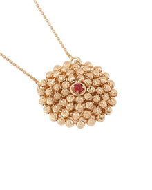 Mimosa Medium Necklace in 18kt Gold and Ruby