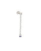Moon Earrings in 18kt White Gold and Sapphires
