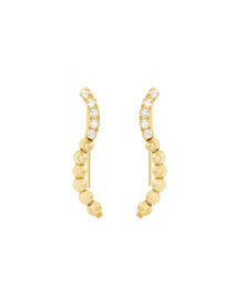 Moon Eden Cuff Earrings in 18kt Gold and Diamonds
