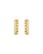 Moon Eden Hoop Earrings in 18kt Gold and Diamonds