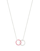 Moon Eden Necklace in 18kt White Gold and Rubies