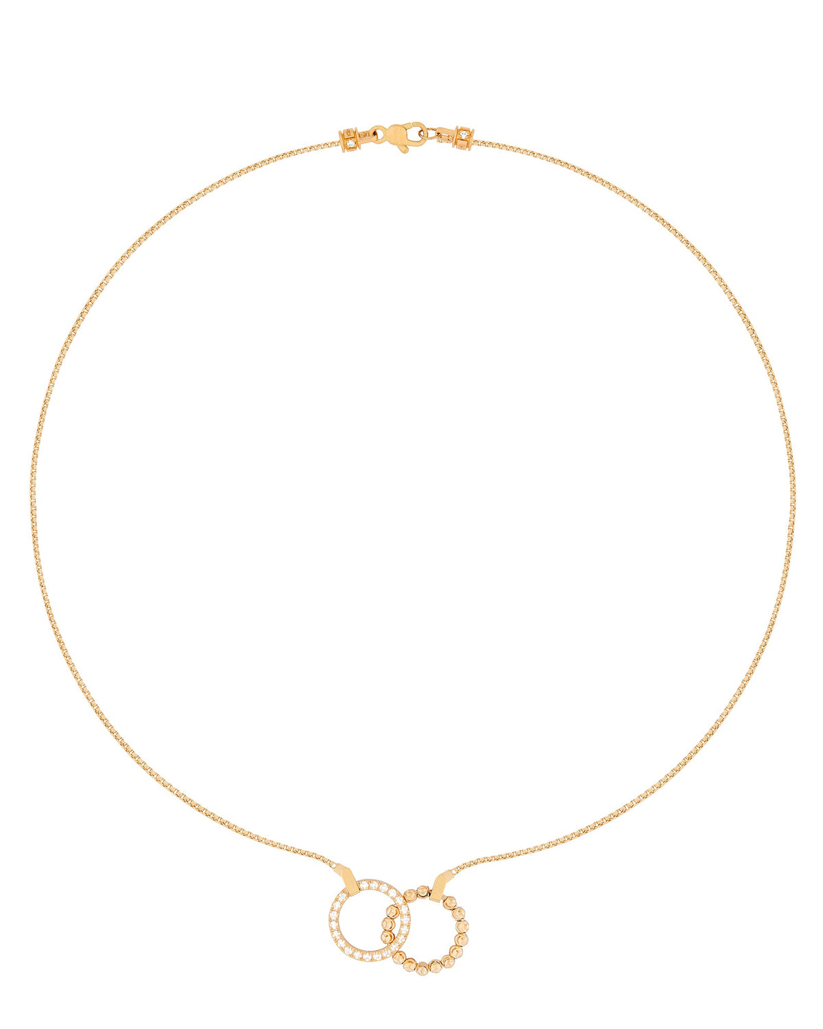 Moon Eden Necklace in 18kt Gold and Diamonds
