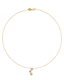 Moon Grace Necklace in 18kt Gold and Diamonds