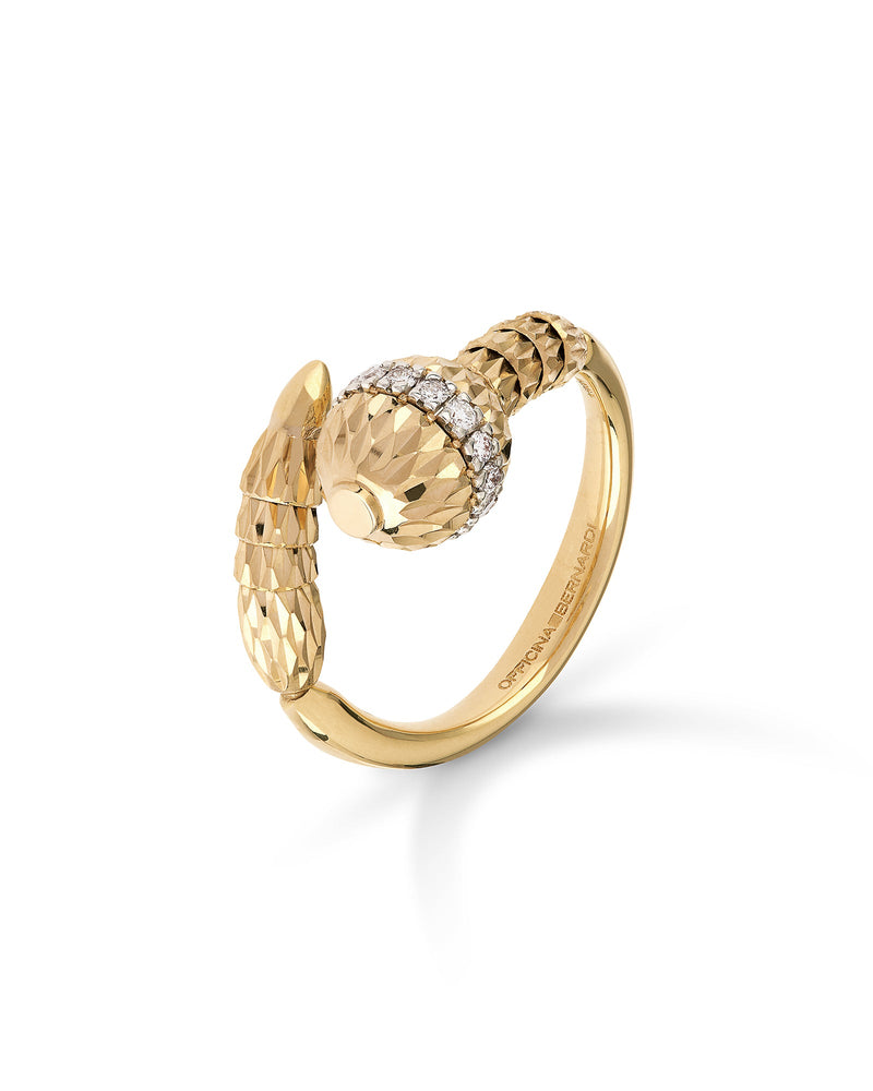 Ophidia Ring in 18kt Gold and Diamonds