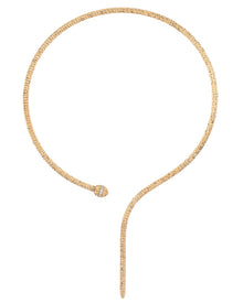 Ophidia Y Necklace in 18kt Gold and Diamonds