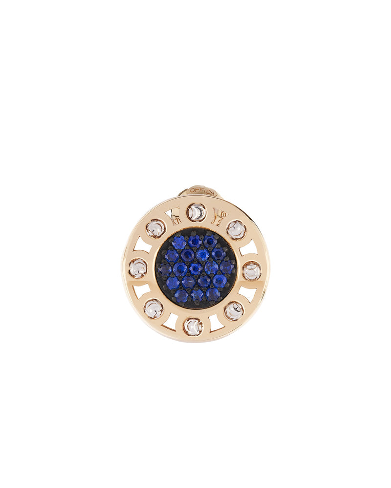 Senzatempo Small Earrings in 18kt Gold and Sapphires