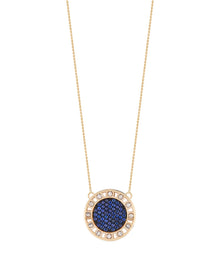 Senzatempo Large Necklace in 18kt Gold and Sapphires